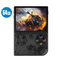 Portable Retro Gaming Console - Anbernic RG35XX Plus - H700 quad core WIFI 64GB Memory 5000 Games 3300mAh Color Transparent Black